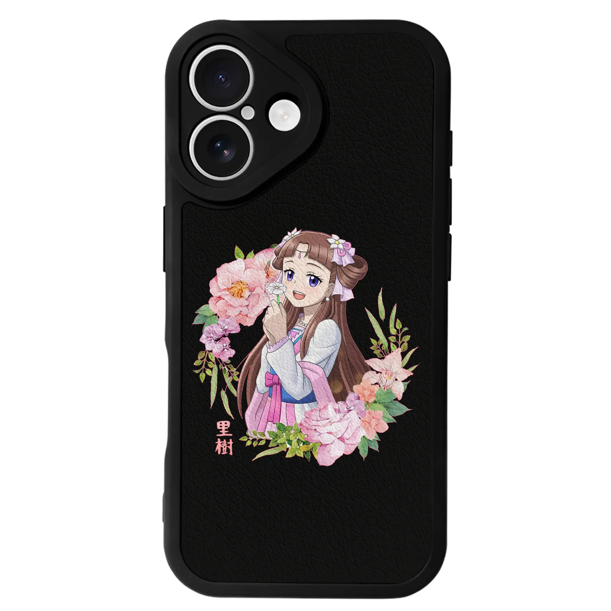 薬屋のひとりごと グッズ,里樹妃 - IPhone 16シリーズ対応 ・ シリコンスマホケース ・ レザー調 ・ 高精度フィット ・ 耐衝撃 ・ ワイヤレス充電対応 ・ 精密カット